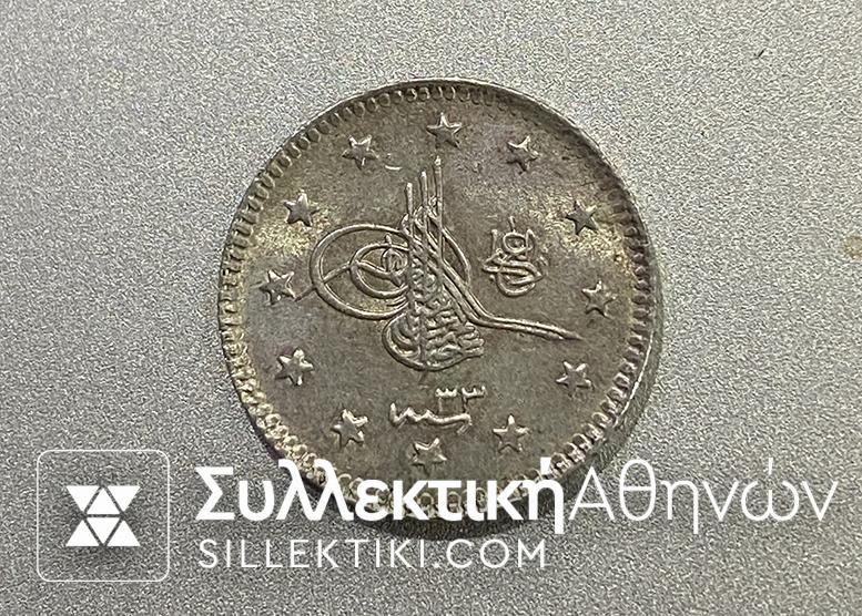 TURKEY Kurush 1293/33 (1907) UNC